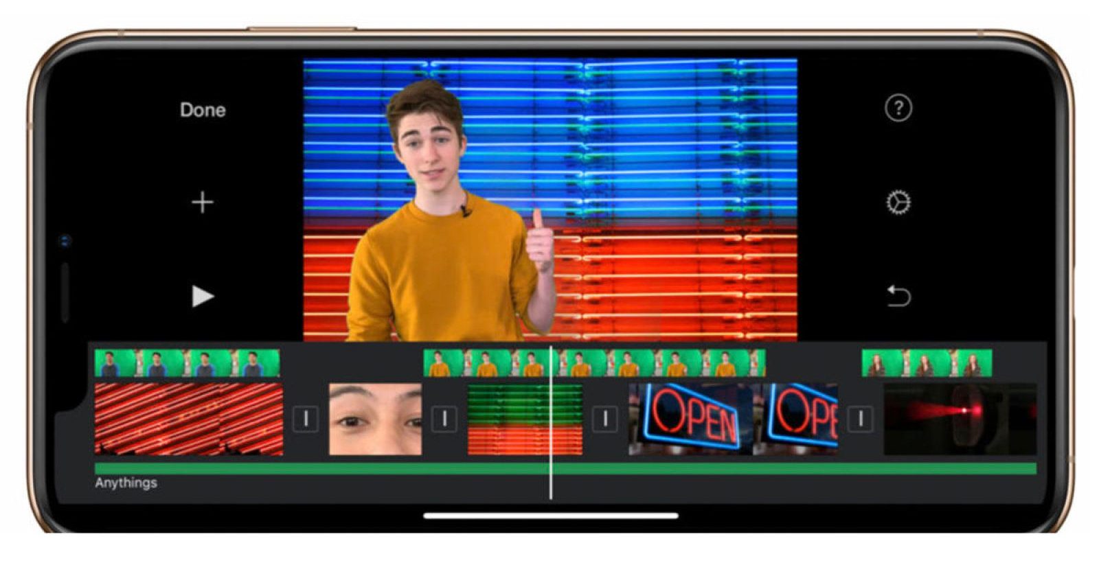 iMovie Green Screen App for iPhone