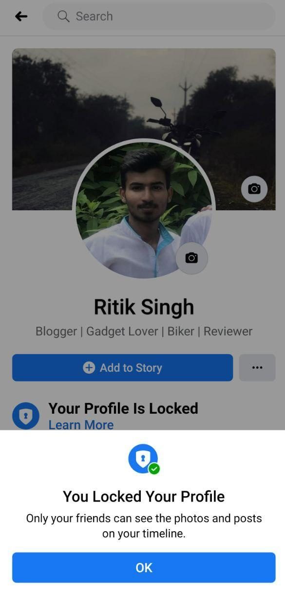 Lock your Facebook Profile