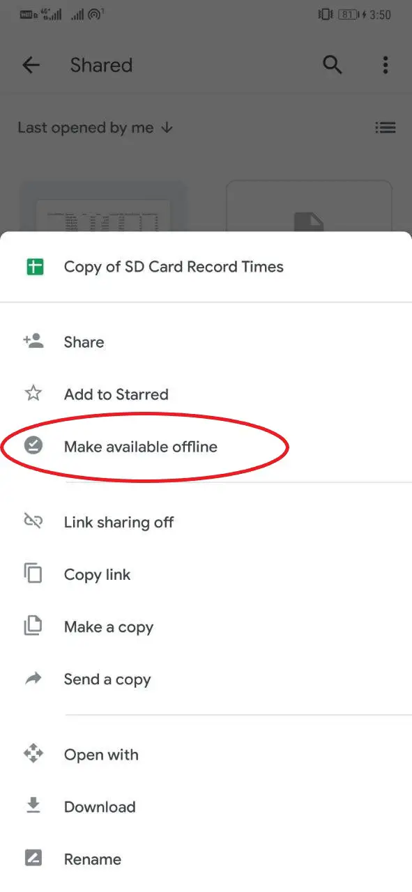 How to Use Google Drive Files Offline on Android or iOS