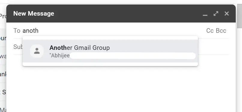 Send Group Emails