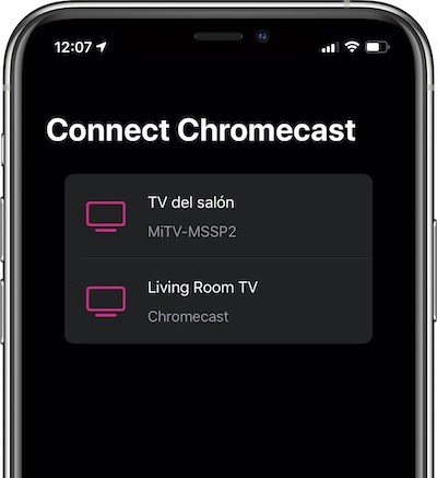 screencast iphone to chromecast