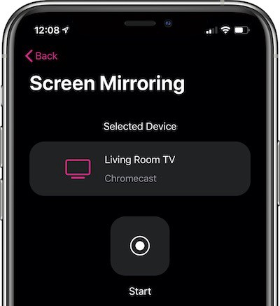 Spiegeln Sie den Bildschirm Ihres iPhones auf Chromecast