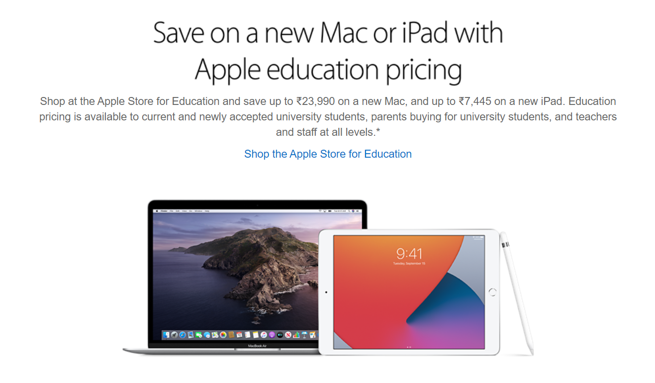 Can you get apple student discount in store peoplelasopa