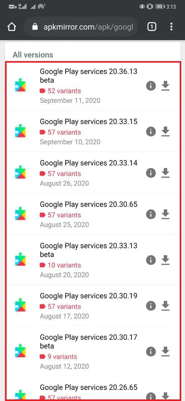 google play services