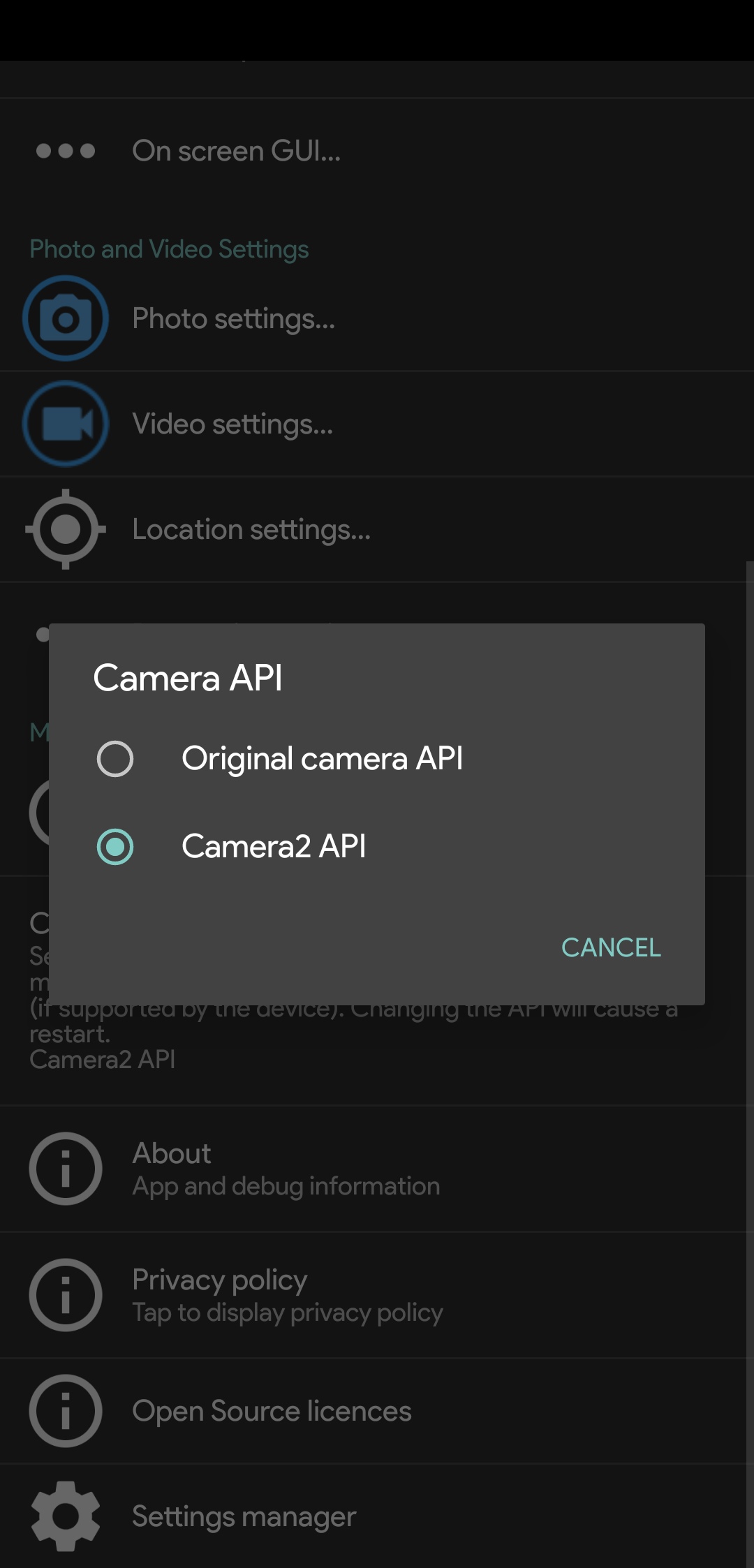 Camera 2 api включить. Настройка опен камеры. open camera 4pda. апи камера атикс.