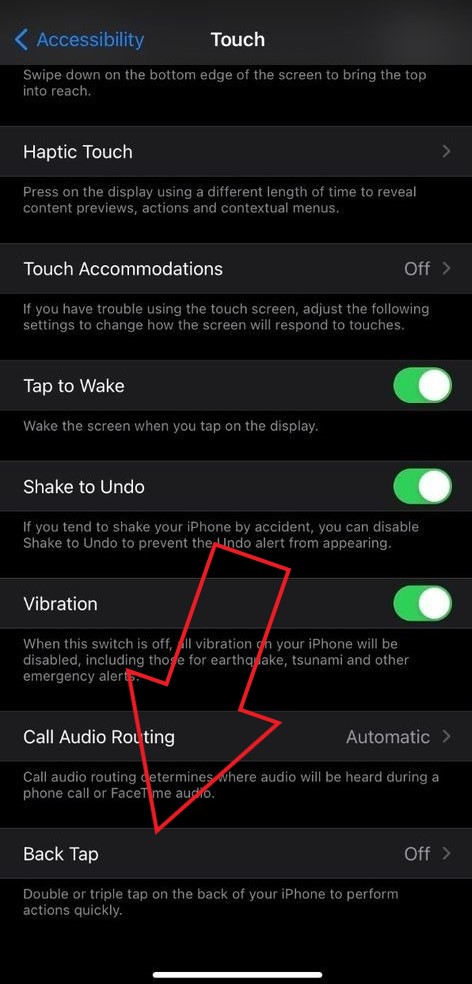 Use iPhone Back Tap Feature on iOS 14