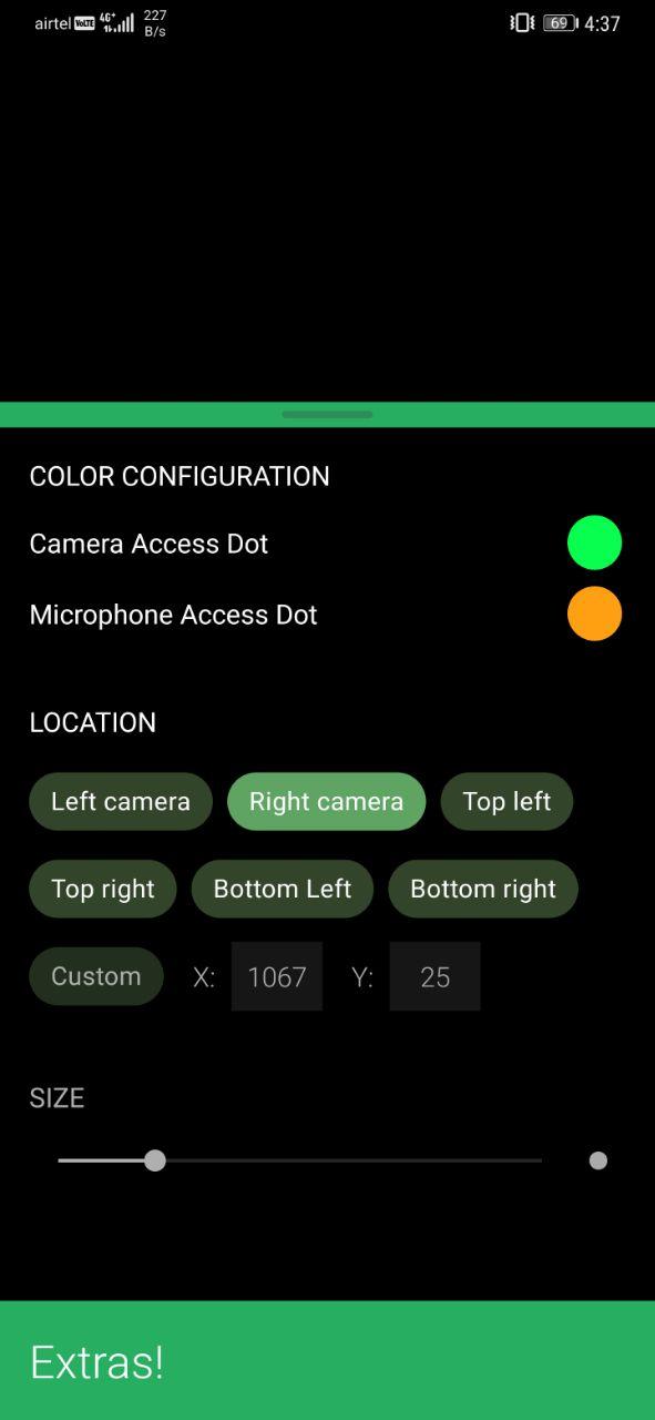 Get iOS 14 Privacy Indicator Dots on Android