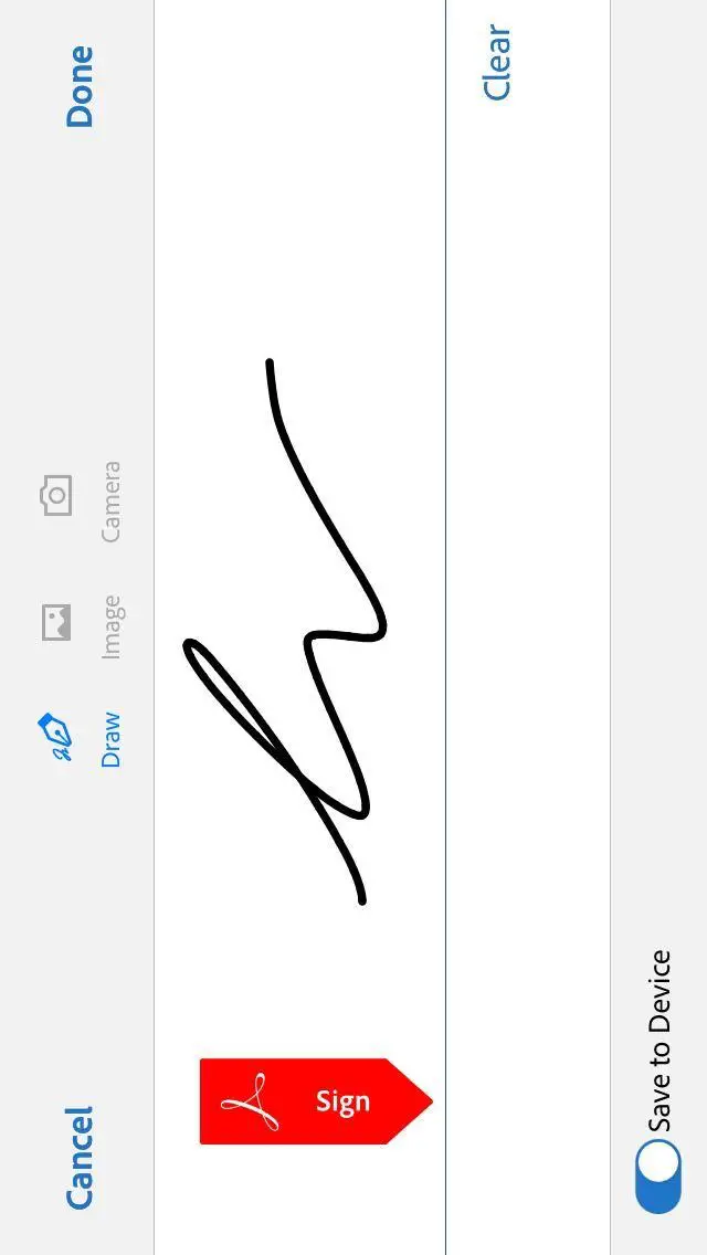 sign documents on iphone app