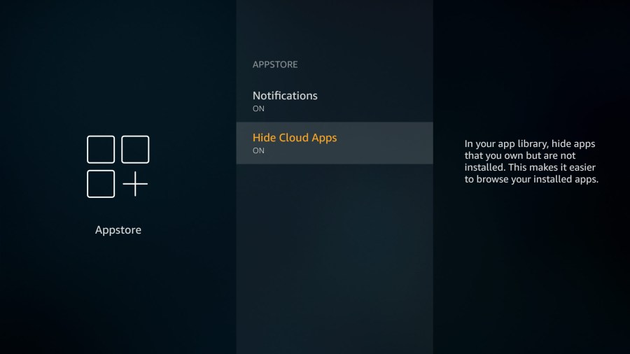 Delete Cloud Apps on Amazon Fire TV Stick