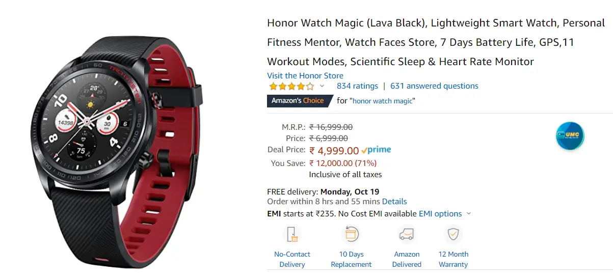 amazon great indian sale watches