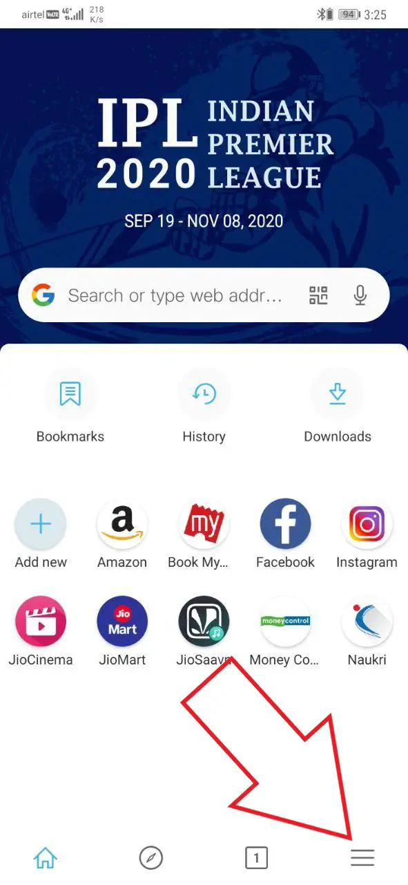 Set PIN/ Fingerprint Lock in Jio Pages Browser