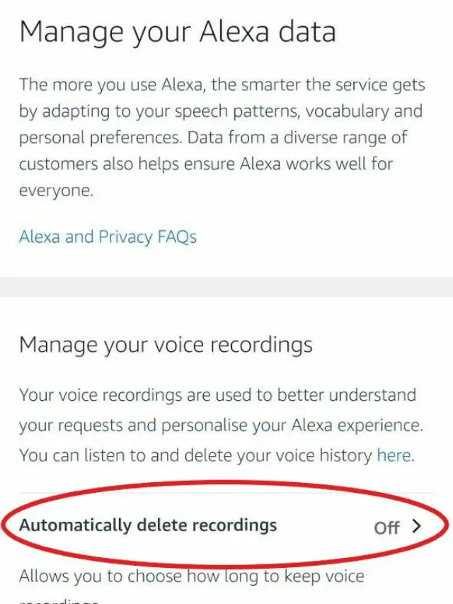 Delete Your Alexa Voice Recordings