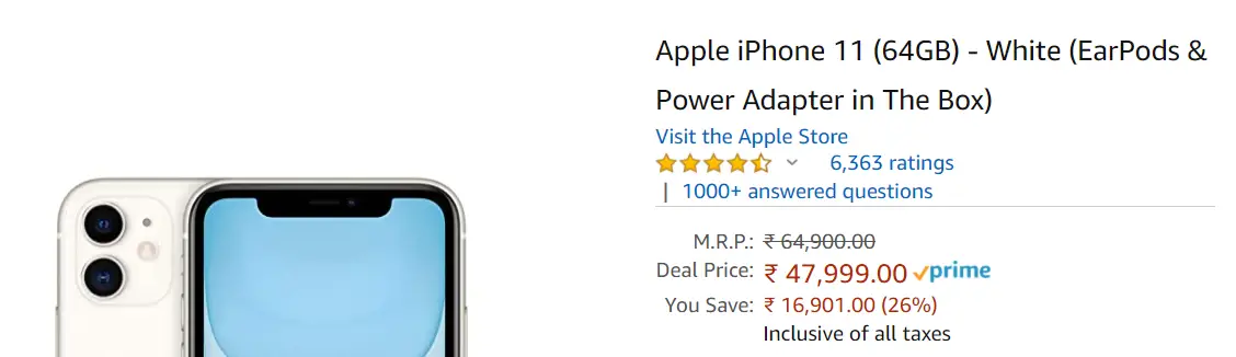 Amazon Great Indian Sale Deals on Smartphones
