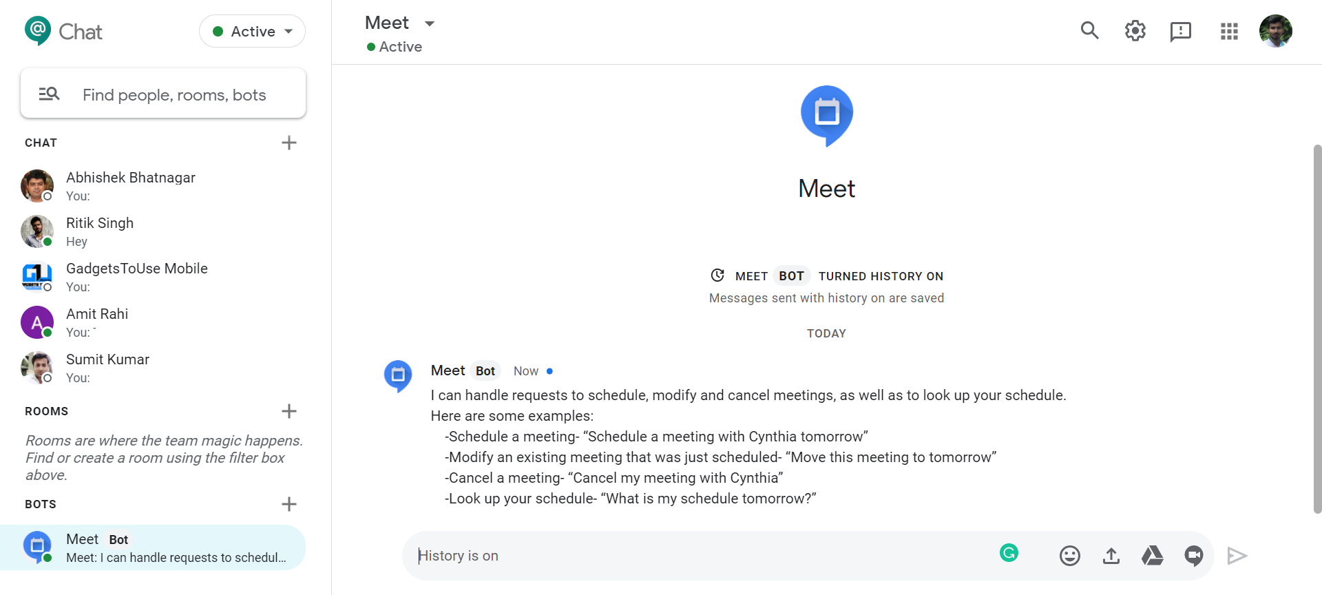 how to download google chats