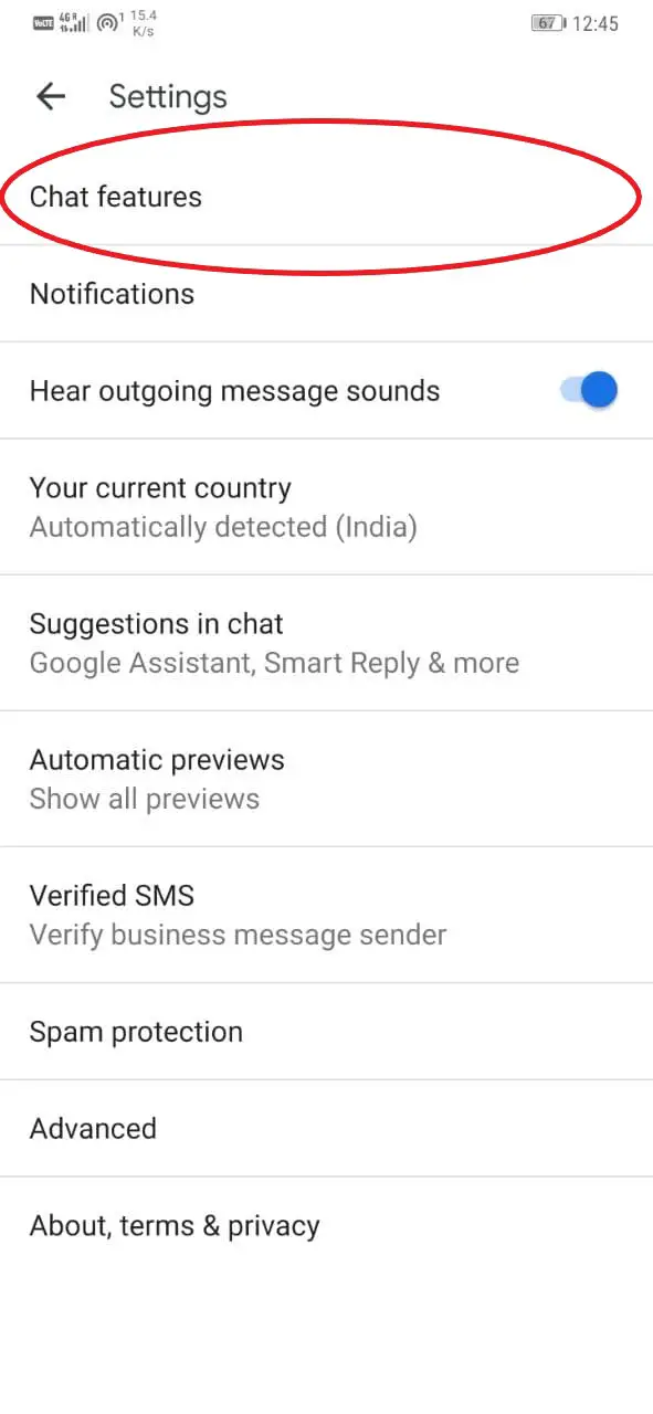 Enable RCS in Google Messages