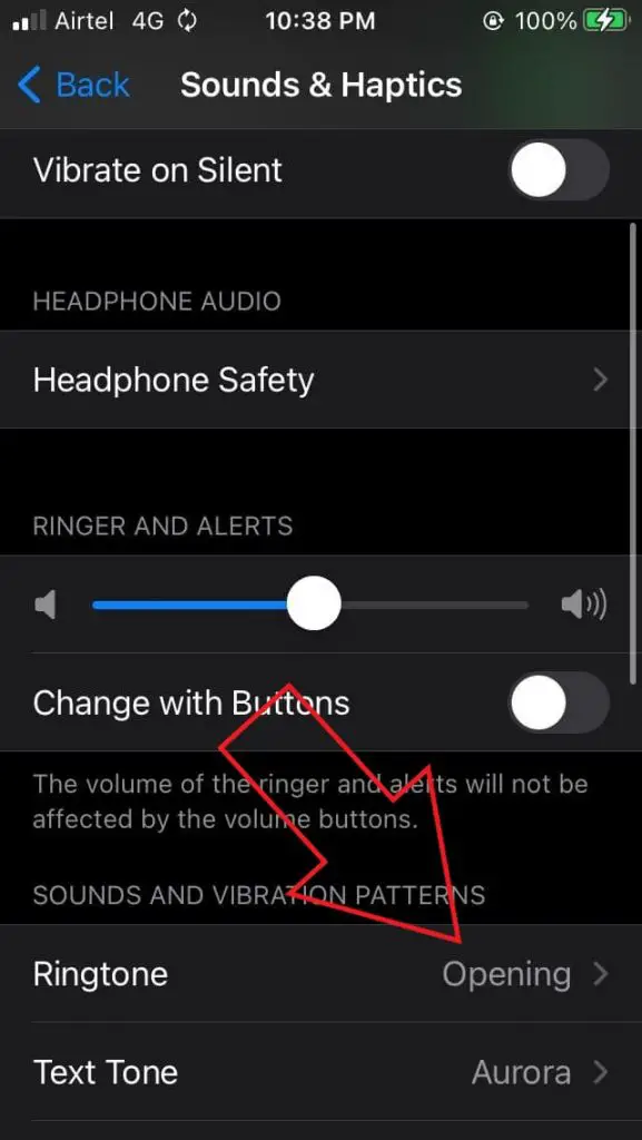 how to change ringtone on iphone song