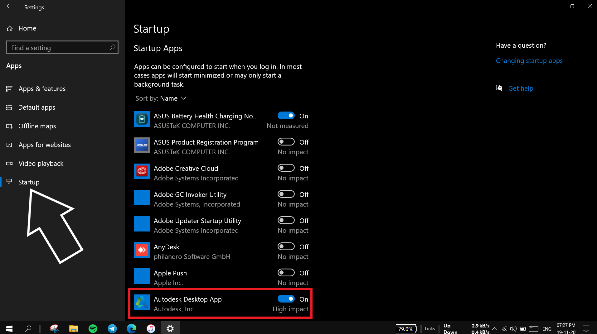 Deaktivieren Sie Auto-Start-Apps Windows 10
