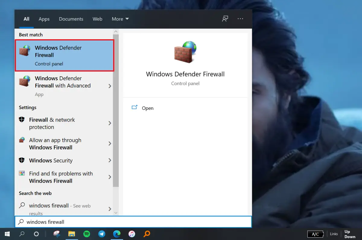 how to block a program in firewall windows 10 internet