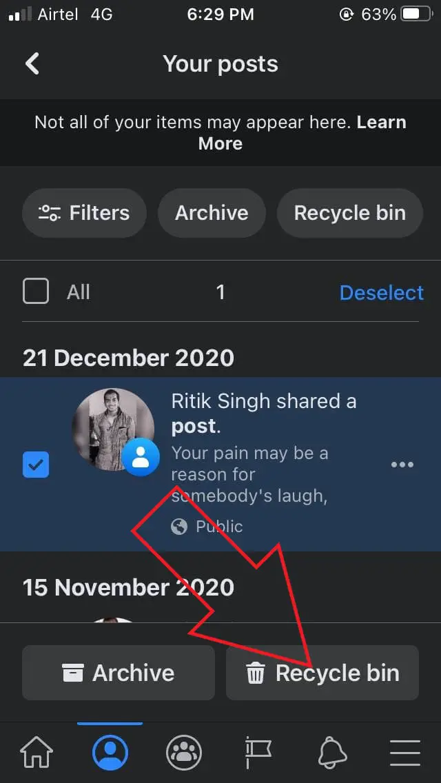 Remove Multiple Facebook Posts in Bulk