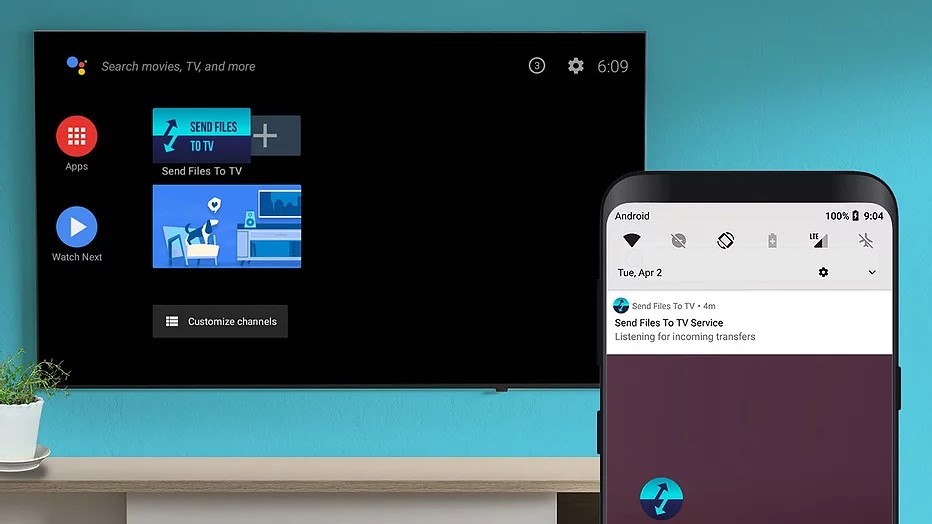 android file transfer to tv