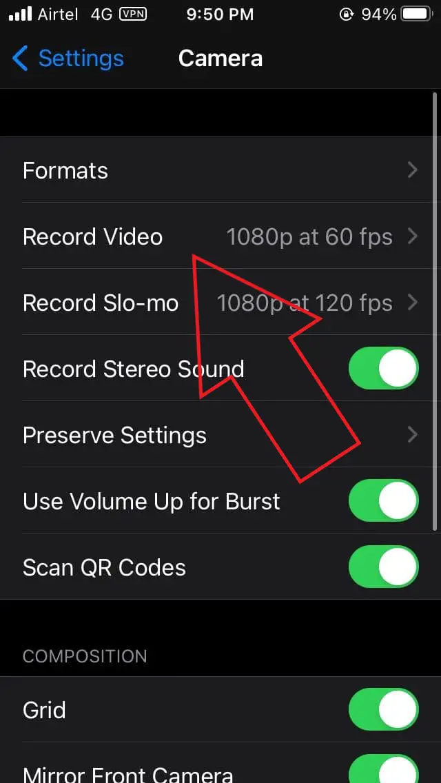 Remove Light Flickering While Recording Video On iPhone