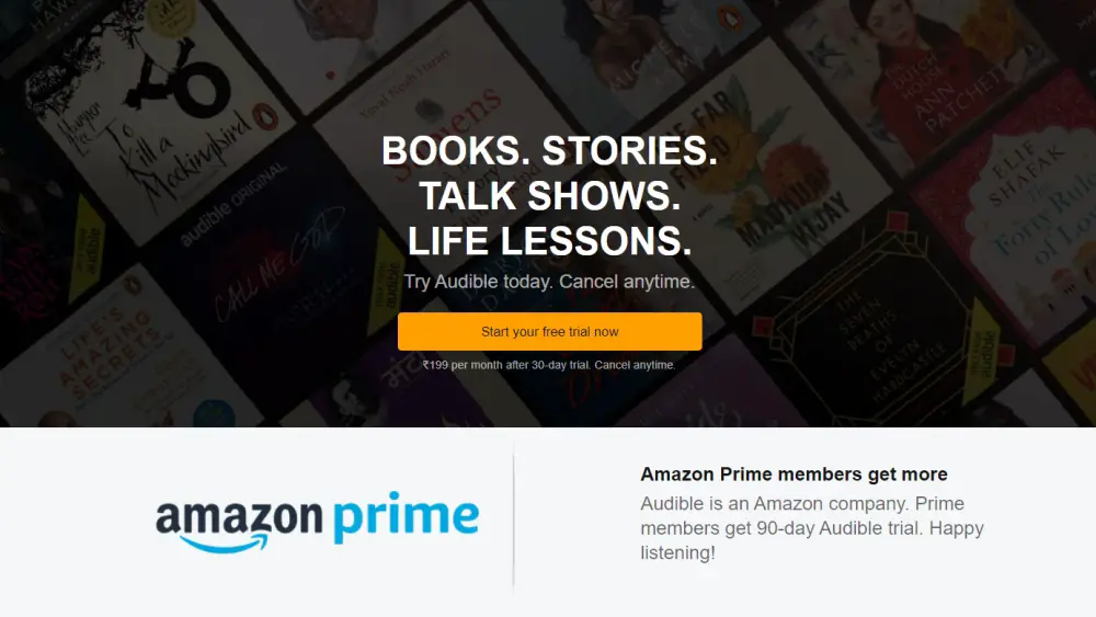 audible amazon trial