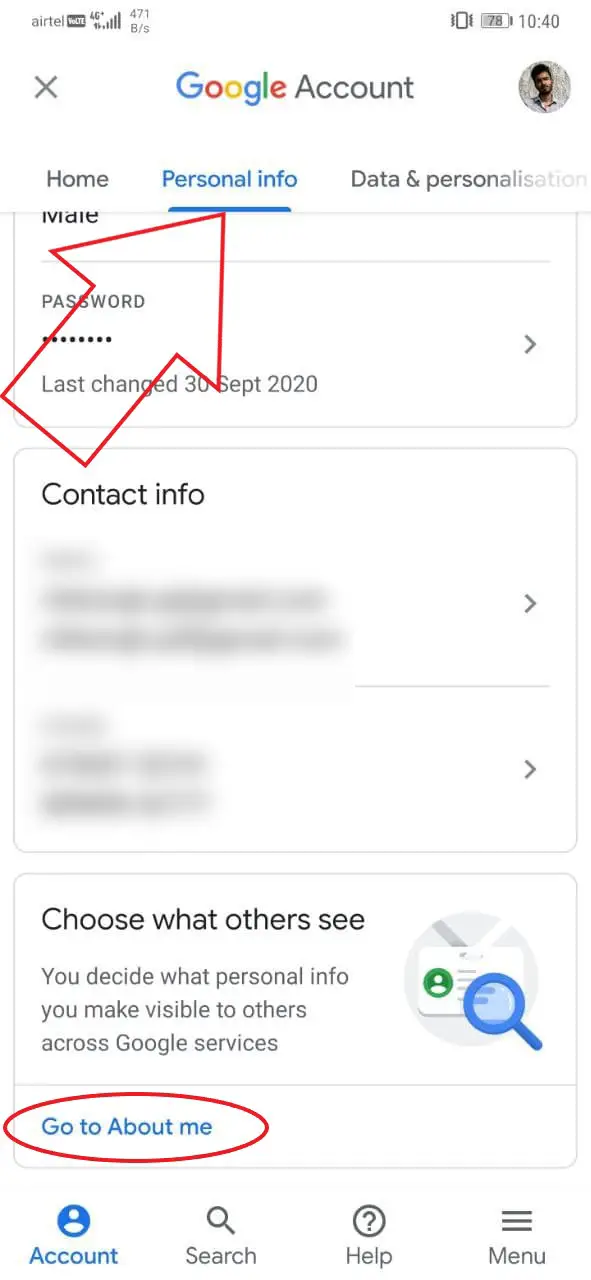 Remove Gmail Profile Photo Android