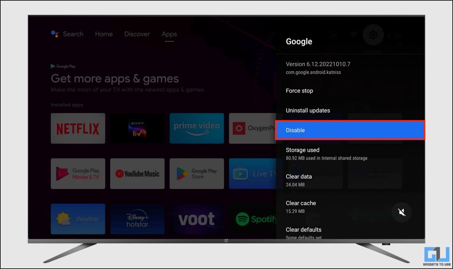 Disable Bloatware to Speed Up Android TV