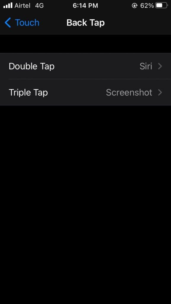 use Back Tap to take screenshots on the iPhone