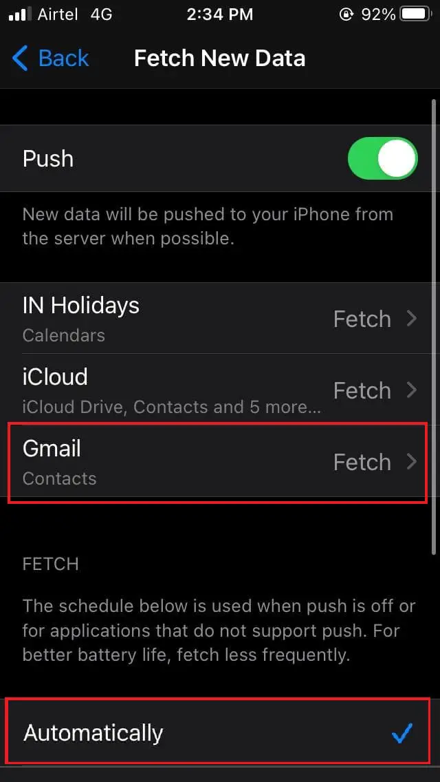 Fix Google Contacts not syncing to iPhone