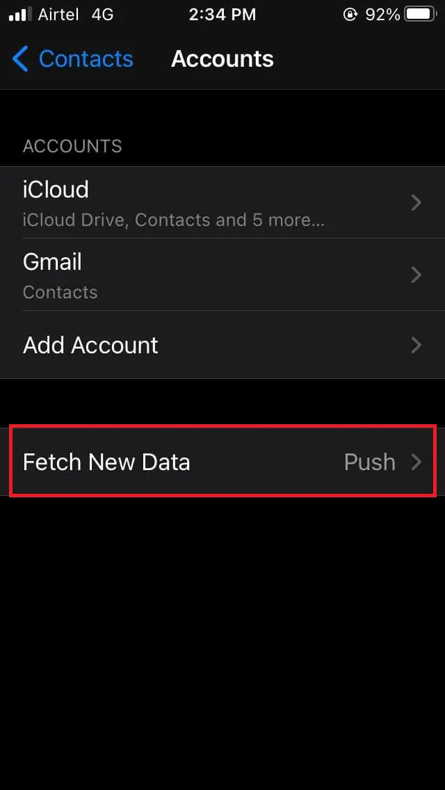 Fix Google Contacts not syncing to iPhone