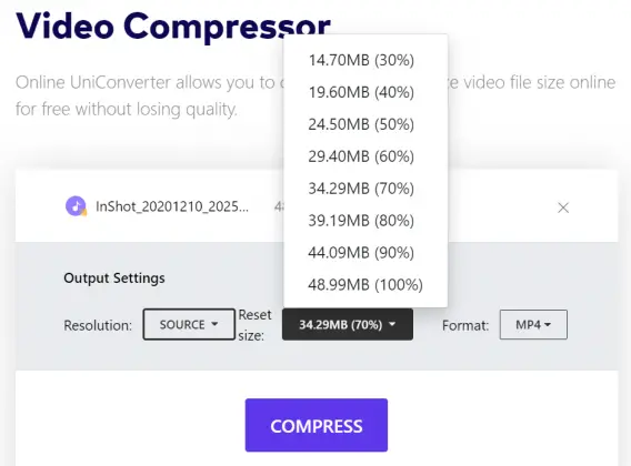 reduce video file size without compressing online