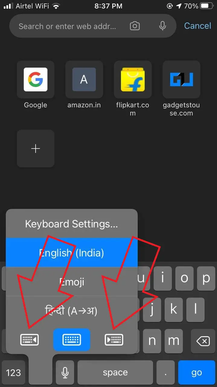 Use One-Handed Keyboard On iPhone Running iOS 14