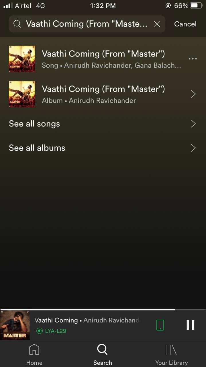 Play Shazam Recognized Songs on Spotify in iPhone