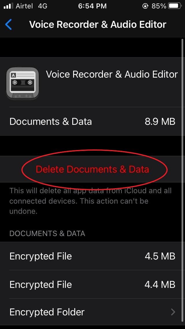 Delete Unwanted App Data & Backups