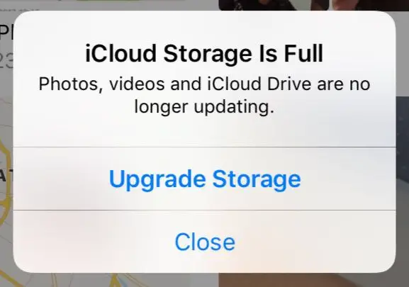 iCloud Storage is Full Issue iPhone