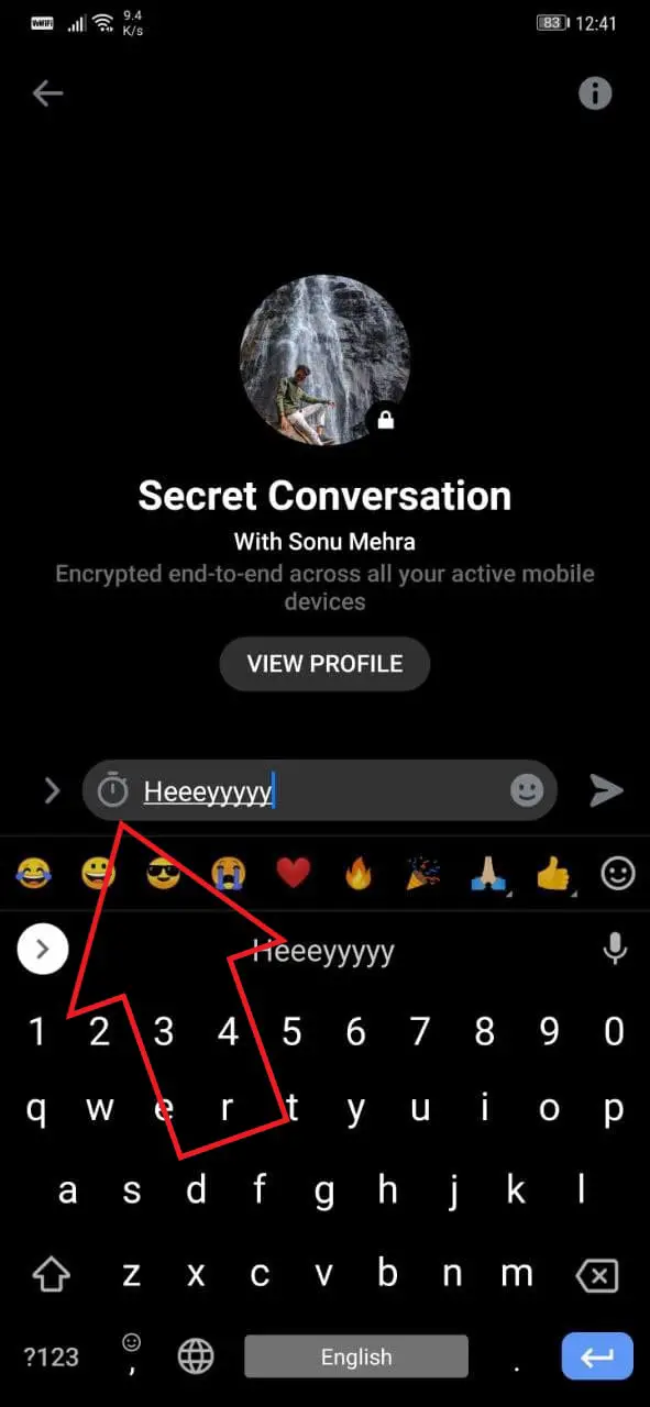 Send Disappearing Messages on Facebook Messenger