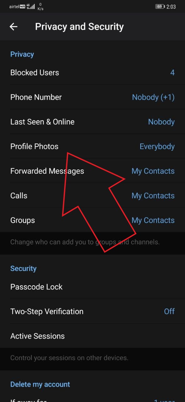 Hide Your Profile Picture in Telegram