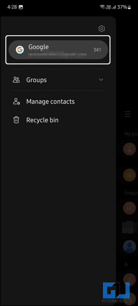 contacts disappeared on Android