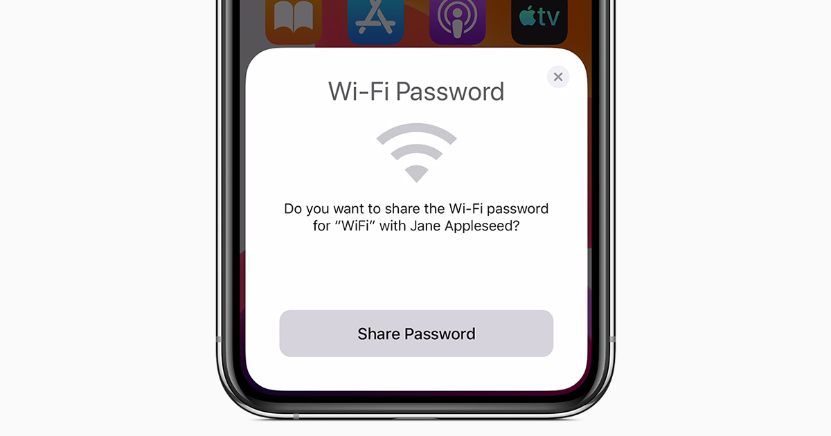 Share WiFi Password with Other iPhone Users