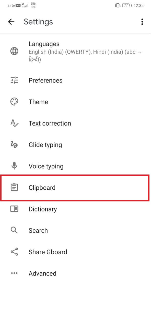 Turn Off Clipboard Copy Paste Suggestions in Gboard