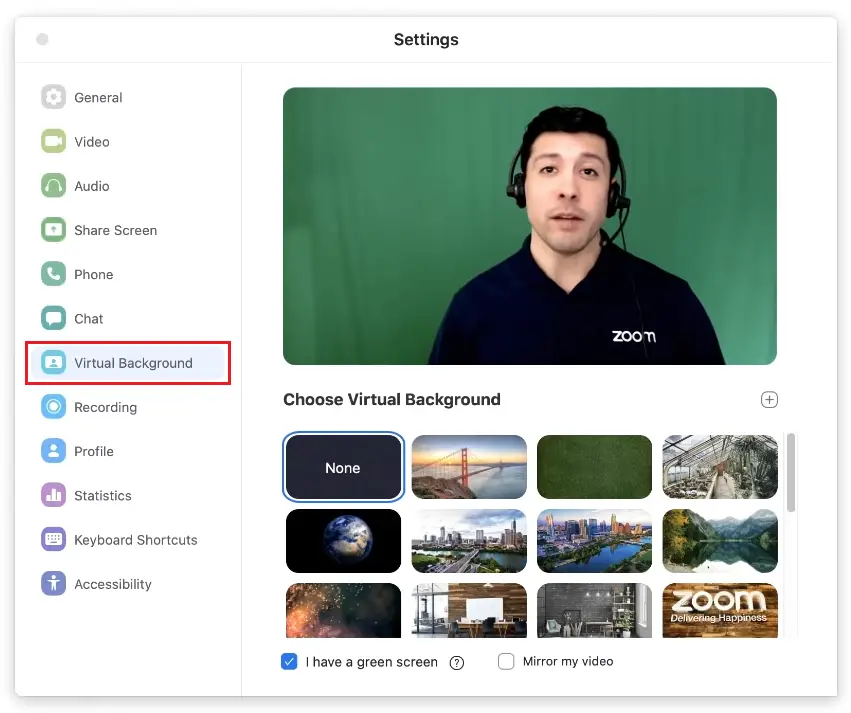 Use Image or Video as Background in Zoom Meeting