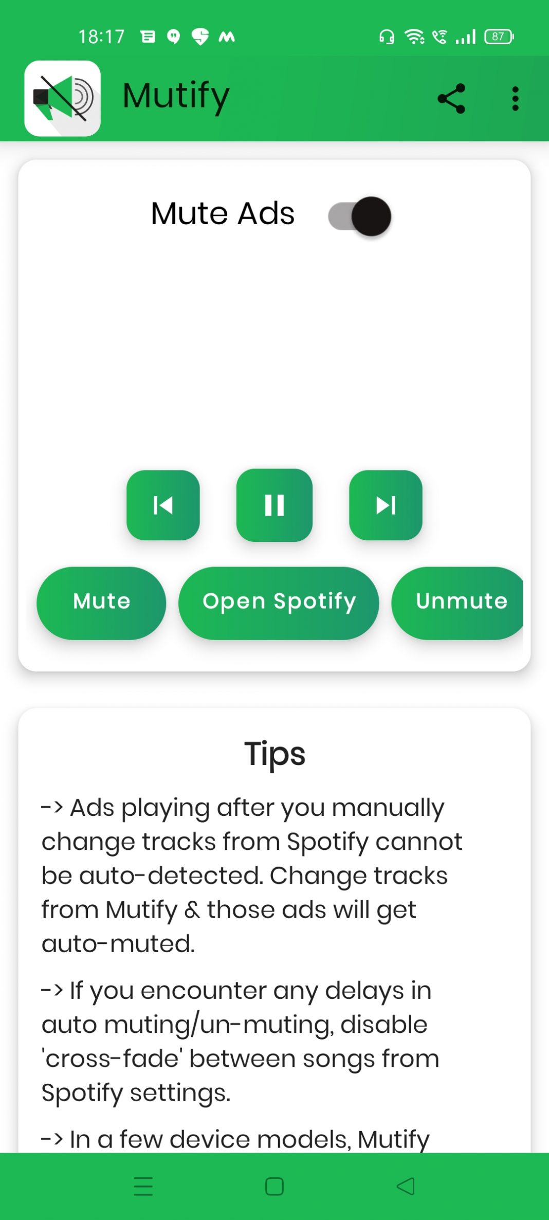 ad mute spotify android apk