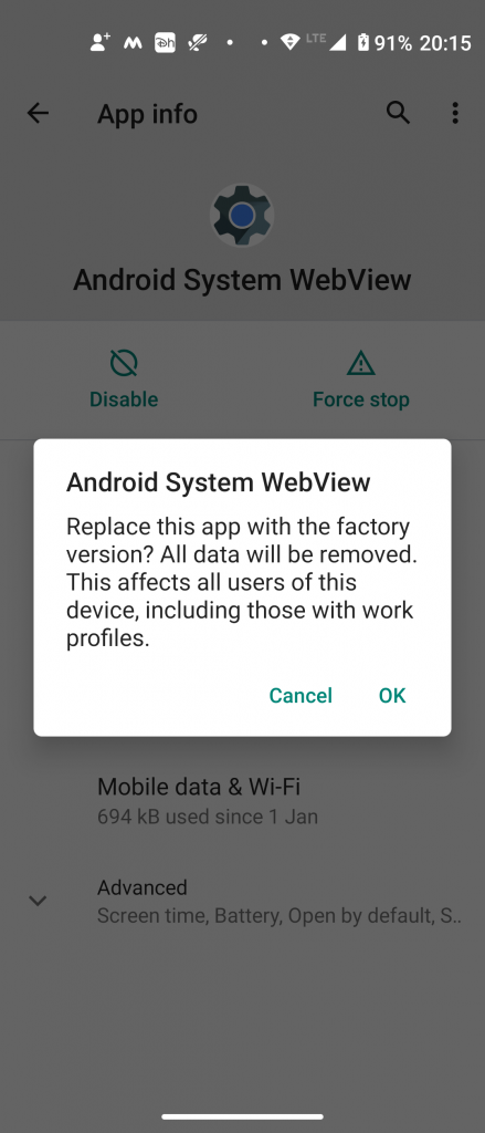 Unfortunately App Has Stopped on Android