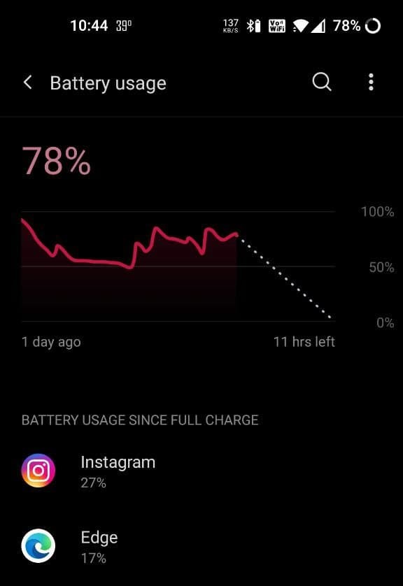 edge explore battery life