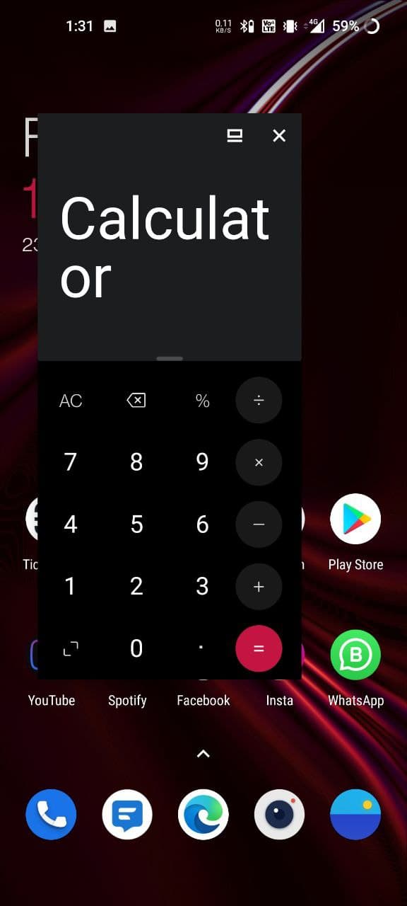 Use Floating Window on OnePlus Phone