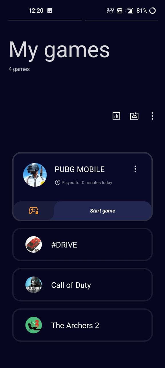 OnePlus 9R Gaming Mode