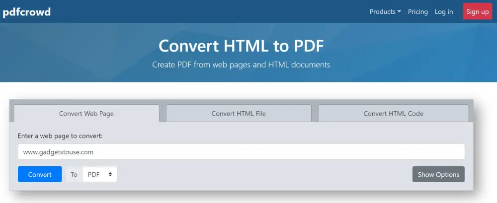 Download Website as PDF for Offline Reading