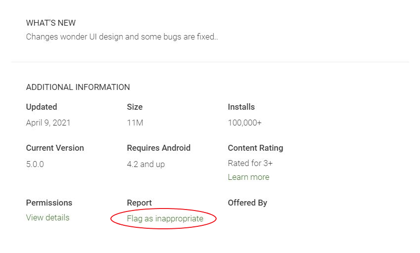 Report Fake Apps on Google Play Store