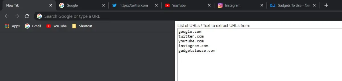 Open Multiple URLS Websites with One Click in Google Chrome